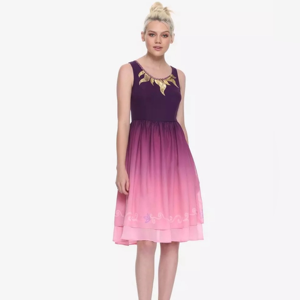 Disney’s Tangled Rapunzel Ombré Dress by Her Universe Size M